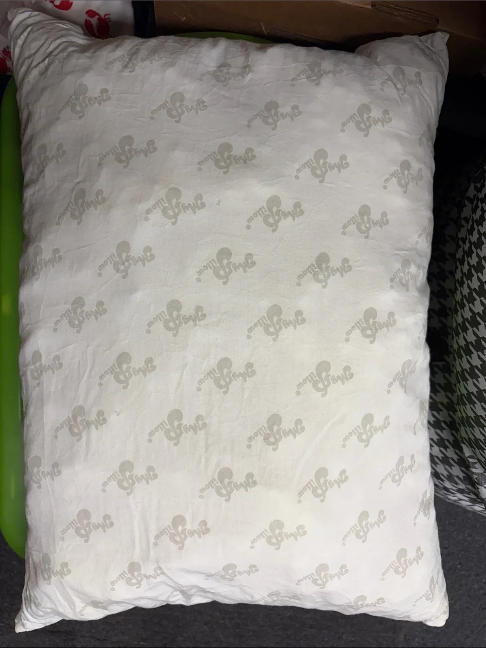 Luxury Cream Bedding Pillow with Subtle Pattern - Brand Unspecified